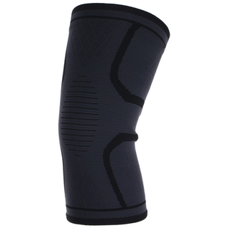 규포츠 편안한 고탄력 무릎보호대, 블랙, 1개