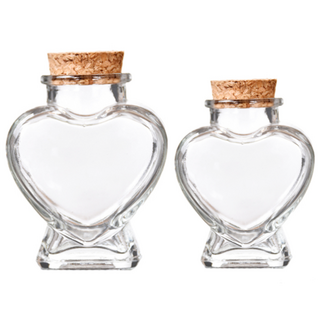 코르크 하트 유리 80ml 160ml 디퓨저 용기 하바리움 만들기