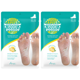 아리얼 스무스 앤 퓨어 풋 필링 마스크, 2개입, 2개, 68g