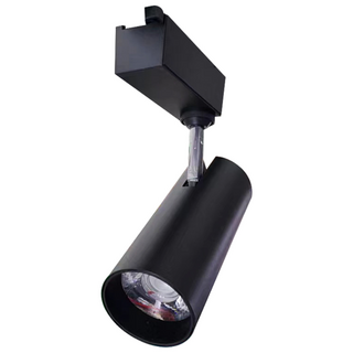 LED 원통 COB 레일 스포트 조명 인테리어 카페 레일등 스팟조명, COB 원통레일등 30W 블랙, 4000K, 1개