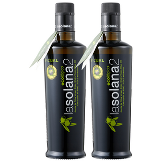 라솔라나2 유기농 냉압착 엑스트라버진 올리브오일 100% 선물박스 포함, 2개, 500ml