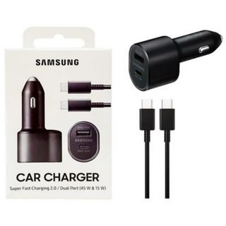 삼성 60W(45W+15W) 듀얼 차량용충전기, 블랙