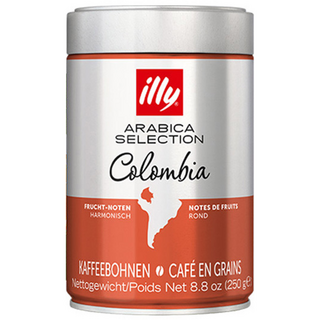 illy 意利 嚴選阿拉比卡咖啡豆 哥倫比亞, 無研磨咖啡豆, 250g, 1罐