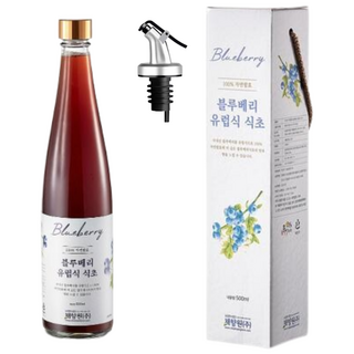 블루베리식초 레드와인 비네거 블루베리 100% 유럽식 와인 식초, 1개, 500ml