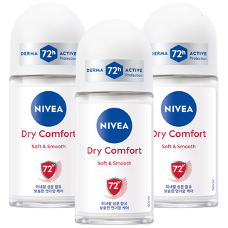 니베아 데오드란트 롤온 드라이 컴포트 롤온타입, 3개, 50ml