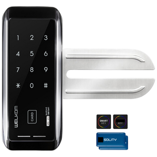 [수도권설치-내일도 가능] 솔리티 웰콤 WG-20 단문형 카드키4개+번호키 강화유리문전용 좌우수문인식(키패드자동전환) 상시문열림기능 차임벨 생활방수 상가 현관문 디지털도어락 도어록, 웰콤 WG-20 단문형/무료설치(A지역)-목요일, 방문설치