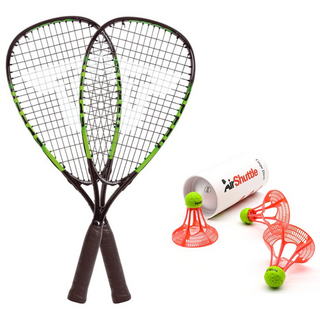 타토 스피드 배드민턴 5500 라켓 2개 + 에어셔틀콕 벌크 세트, 1개