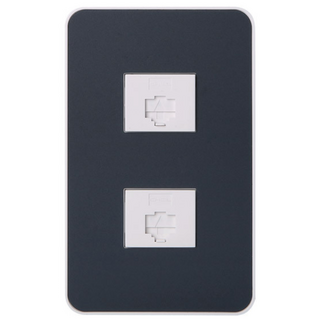 CHEIL ELECTRIC 電燈開關蓋 8入 2孔 深海軍藍, 1個