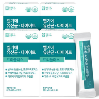 벨기에 유산균 다이어트 트리플러스 15포X4박스, 82.5g, 4박스