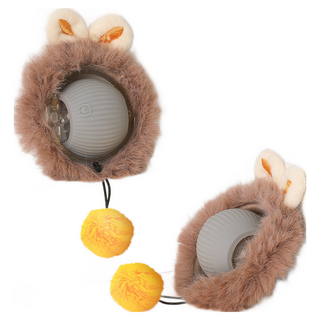 스마트 움직이는 캣토이볼 자동 장난감 볼, 그레이, 1개