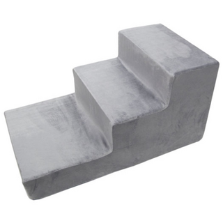 8deco 강아지 계단, 극세사 그레이, 1개