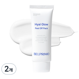 Belprimo Hyal Glow緊緻保濕撕拉式面膜, 1條, 2條