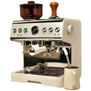 로로와형제들 에스프레소머신 커피머신 커피메이커 가정용 사무실 그라인더 우유거품기