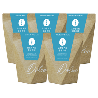 오스떼 방탄커피 (돌체라떼) 버터 키토커피 연유 무설탕, 5박스, 15g, 10개입