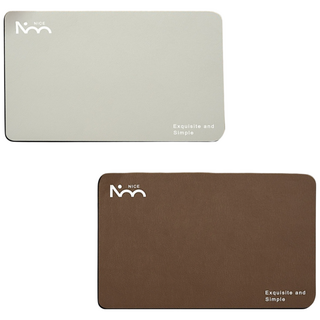 GreenBucket 빨아쓰는 논슬립 소프트 규조토 욕실 주방 발매트 총2개, 실버그레이+브라운