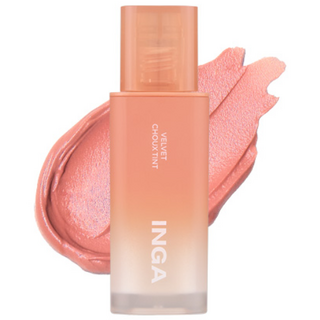INGA Cosmetics 絲絨鞋唇彩, 4.5g, 1個, 杏桃泡芙
