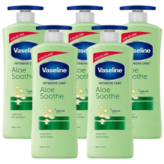바세린 인텐시브 케어 알로에 수드 로션, 600ml, 5개