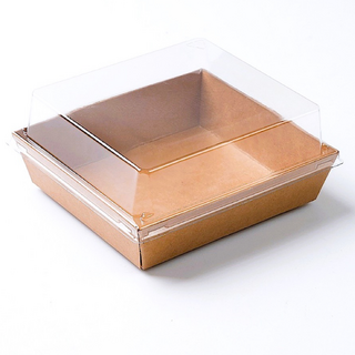 크라프트 무지 직사각 140*130*35mm + 뚜껑 100개 세트, 1세트