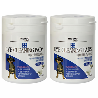 더독 아이클리닝 패드 눈물지우개 40p, 175g, 2개