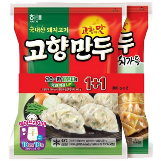 해태 고향만두기획(고기+김치) 360gX2개, 2개, 360g