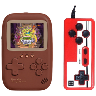 SorJar 게임기 500종 휴대용 가정용 게임기 10000mAh 고속충전 보조배터리, 붉은색(조이스틱 포함)