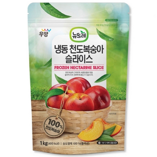 뉴뜨레 냉동 천도복숭아 슬라이스, 1개, 1kg
