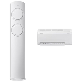 삼성 투인원 멀티형 Q9000 스탠드 에어컨 인버터 17평+6평 실외기포함 전국설치 기본설치비별도, 삼성 투인원 Q9000 스탠드 에어컨 17평형, 일반배관형