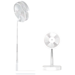 세로아 접이식 무소음 캠핑용 사무실 탁상용 무선 선풍기, 화이트