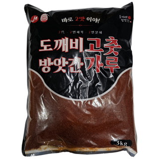 도깨비방앗간 중국산 고춧가루 보통맛 한식용 굵은가루, 3개, 3kg