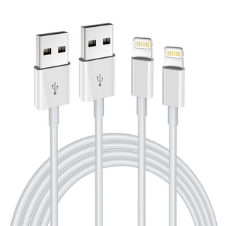 아이폰 호환 USB A to 라이트닝 8핀 고속 충전 케이블 FOXCONN 생산, 2개, 1m, 화이트