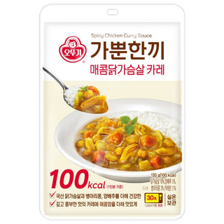 가뿐한끼 매콤닭가슴살 카레 130G, 3개