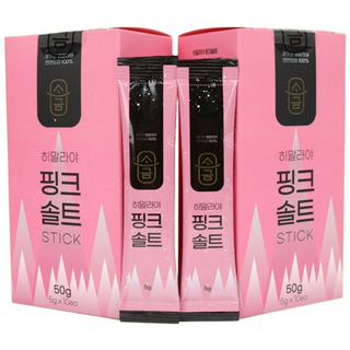 간편한 히말라야 핑크 솔트 스틱형 5g x10ea 2set 총 100g, 50g, 2개
