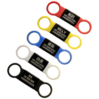 고양이 강아지 반려동물 소형 중형 대형 실리콘 네임택 인식표, 검정, S, 폰트2