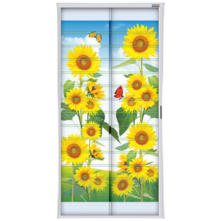 엔케이롤 현관문 자동롤 방충망 자석방충망, 해바라기 고급형, 1개