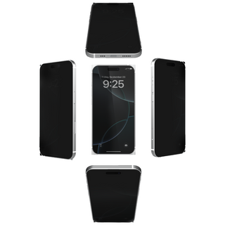 아이쉘 360도 지문방지 사생활보호 풀커버 강화유리 아이폰 액정보호필름, 2개