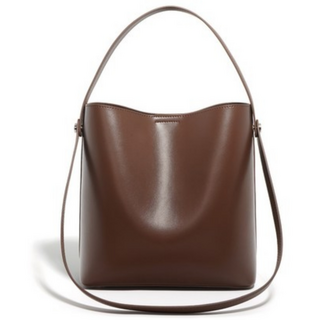 레아르 천연소가죽 여성 토트백 버킷백 원숄더 대용량 출퇴근용 가방