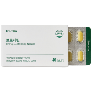 브로세틴 멜레틴 잔타닌 특허 퀘르세틴 브로멜라인 노스릴리브 케르세틴, 1박스, 40정