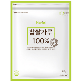 습식 찹쌀가루 100%, 1kg, 2개