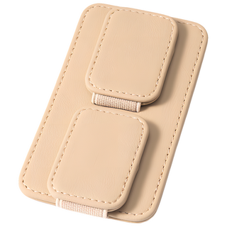 카리고 듀얼 차량용 선글라스클립 카드홀더, 1개, 베이지