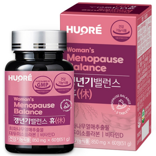 여성 갱년기 밸런스 휴 대두 이소플라본 회화나무 추출물 영양제, 1개, 60정