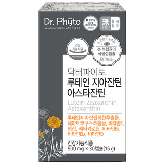 닥터파이토 루테인 지아잔틴 아스타잔틴, 30정, 30g, 1개