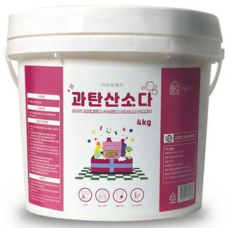 아이브케이 과탄산소다 버킷형 (대용량), 4kg, 1개