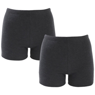 마켓콩 여성 겨울 융털 밍크 기모 속바지 2부(2p)-겨울 쫄바지 검정 회색