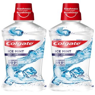 콜게이트 마우스워시 아이스민트, 250ml, 2개