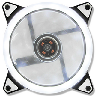 컴퓨터 120MM 화이트 15 LED PC 쿨러 저소음 냉각 팬, 컴퓨터 120MM 화이트 15 LED PC 쿨러 저소, 1개