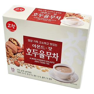 고향 아몬드 잣 호두 율무차 15T, 18g, 1개