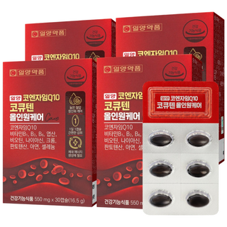 일양약품 코엔자임Q10 코큐텐 올인원케어, 4개, 30정
