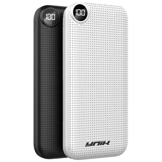 1+1 유닉 고속 충전 보조배터리 10000 CB인증셀(정량 성능 안전성 국제인증)사용, 블랙+화이트