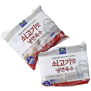 면사랑 쇠고기맛 냉면육수 시원하고 맛있는 여름별미, 5개, 340g