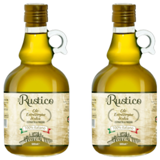 일러스티코 100% 냉압착 엑스트라버진 올리브오일, 2개, 500ml